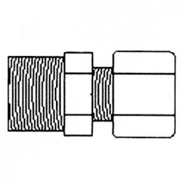 Фитинг JC 10-8-8 Aquapro Переходник 1/2"трубка x 1/2" резьба  (резьба)