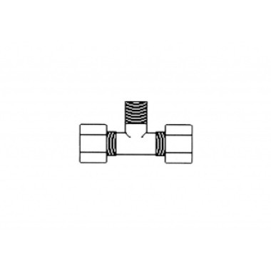 Фитинг JC 60-6-4 Aquapro Тройник трубка 3/8"x1/4" (резьба)