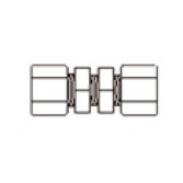 Фитинг JC 15-4-D Соединитель  д/трубки 1/4"x1/4" (резьба)