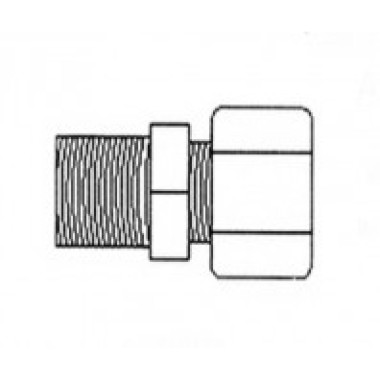 Фитинг JС 10-4-8 Aquapro Переходник 1/4"X1/2" (резьба)