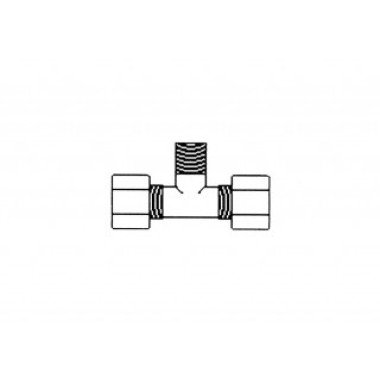 Фитинг JC 60-6-4 Aquapro Тройник трубка 3/8"x1/4" (резьба)