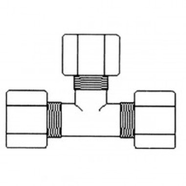 Фитинг JС 70-4 Aquapro Тройник 1/4" (резьба)